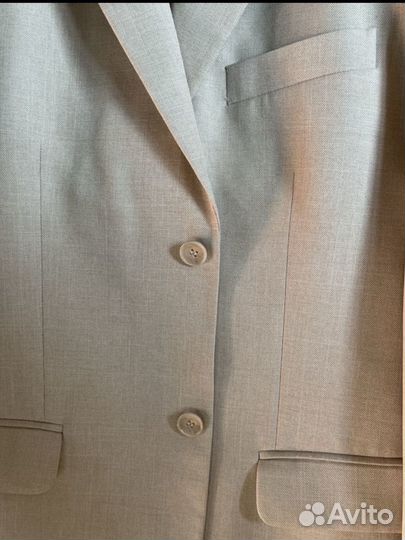 Пиджак оверсайз молочный