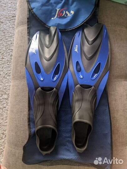 Ласты детские joss р. 34-35 с чехлом для переноски