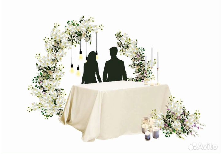 Железные конструкции для фото зоны