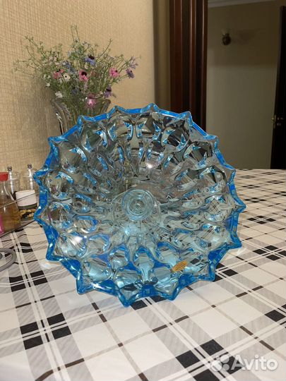 Ваза для фруктов богемия фруктовница