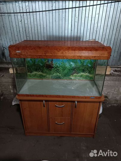 Аквариум на 210 л с тумбой и с фильтром