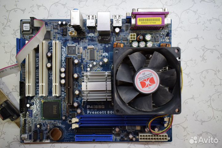Материнка p4i65g prescott 800 dual channel ddr400