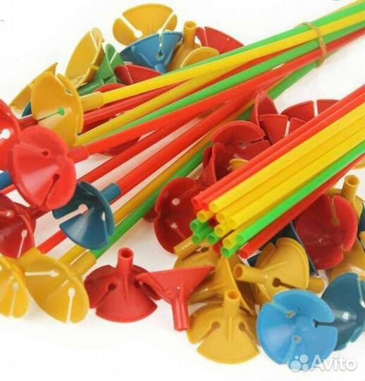 Палочки+насадки 100 шт. (разноцветные)