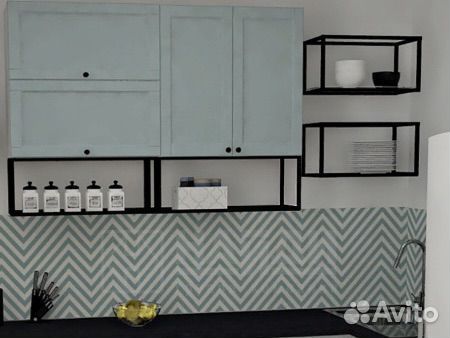 Полка настенная металлическая 800мм