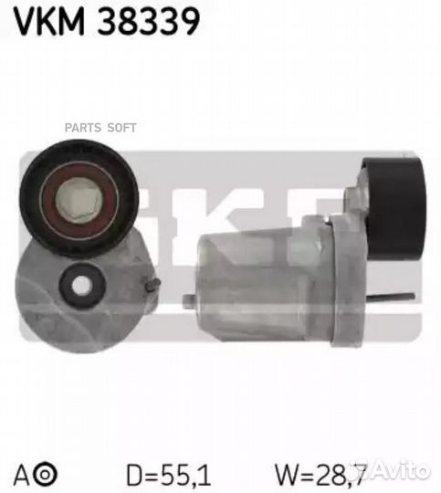 SKF VKM38339 Натяжной ролик, поликлиновойремень