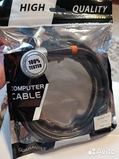 Кабель для монитора DP-DP 1.5m