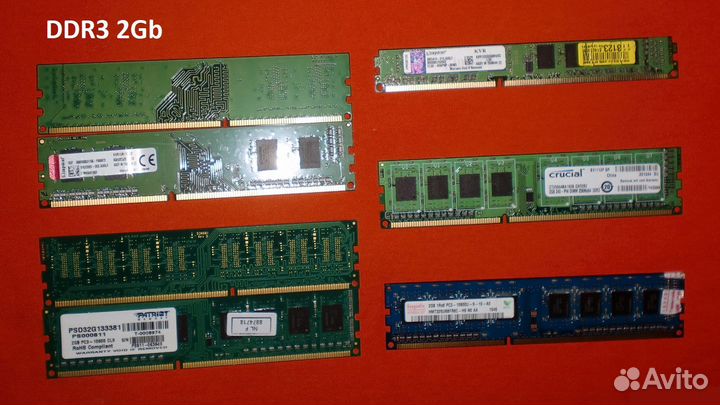 Оперативная память DDR3, DDR2 для Пк