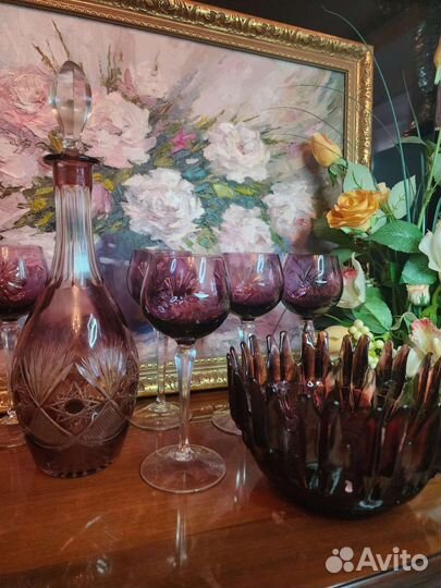 Штоф, Графин, Фужеры, Ваза