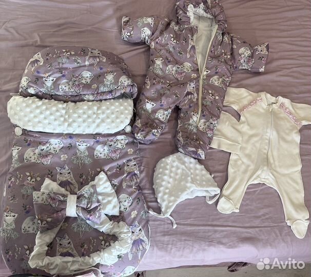 Детский конверт на выписку