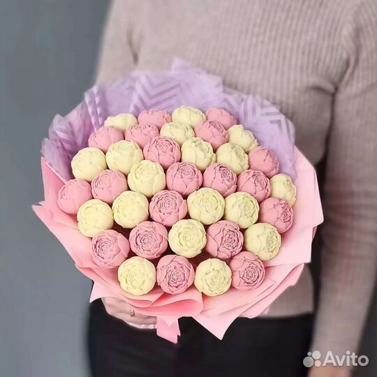 Букеты из шоколадных цветов, съедобные букеты