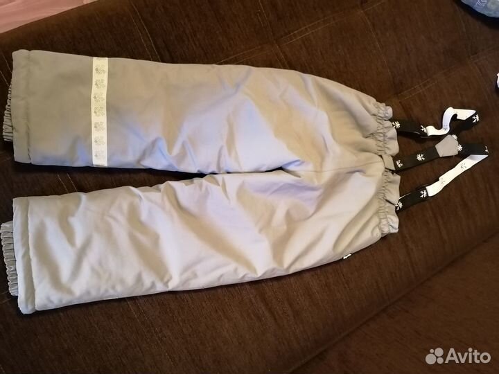 Зимние брюки на лямках для мальчика