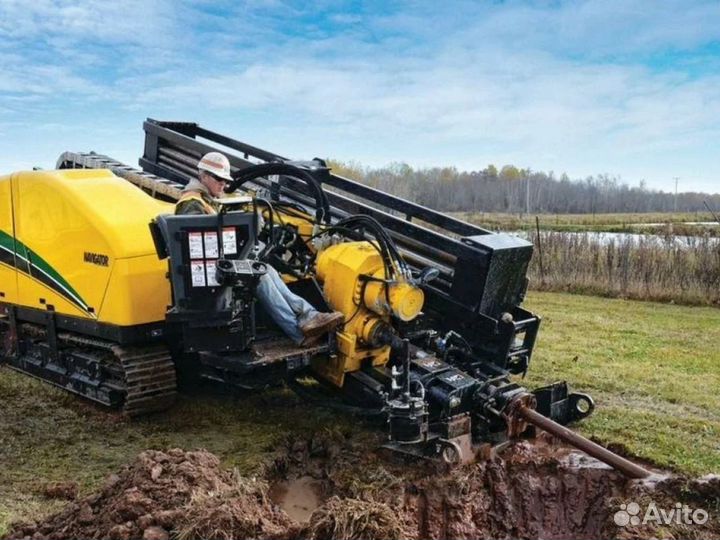 ГНБ - Горизонтальное бурение. Прокол под дорогой