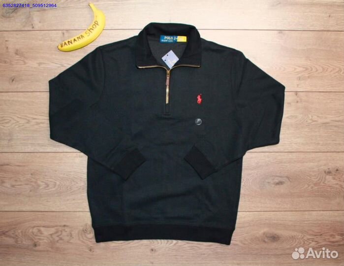 Polo Ralph Lauren джемпер полузамок черный (Арт.42204)