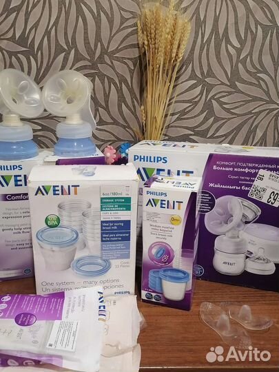 Молокоотсос avent ручной и электрический