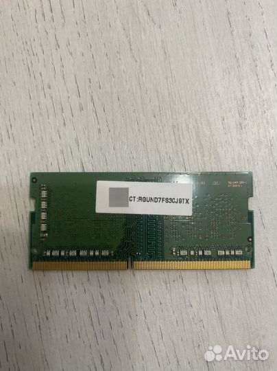 Оперативная память ddr4 sodimm 4 gb