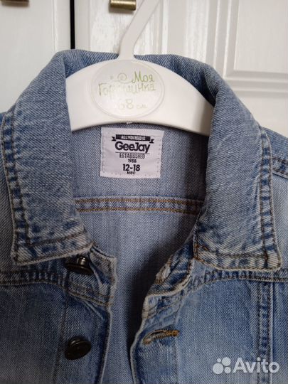 Куртка джинсовая на девочку (мальчика), 86 размер