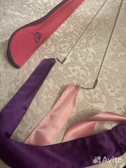 Обруч и ленты для художественной гимнастики 65