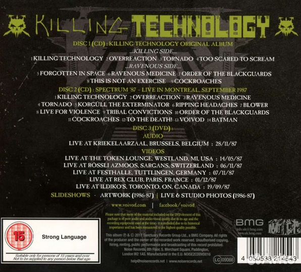 Voivod - Killing Technology (Deluxe-Edition) (2 CD)