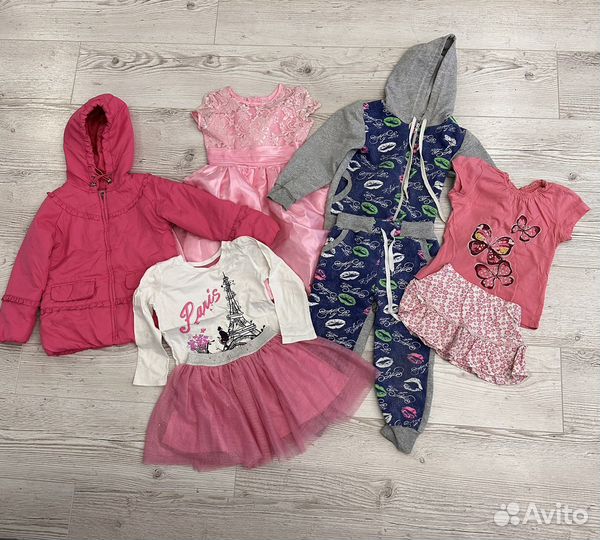 Вещи на девочку 3 - 4 года в хорошем состоянии