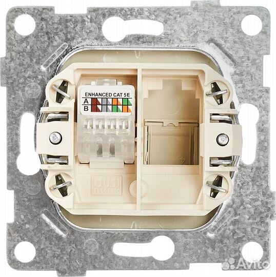 Компьютерная розетка встраиваемая Electric Ugra RJ