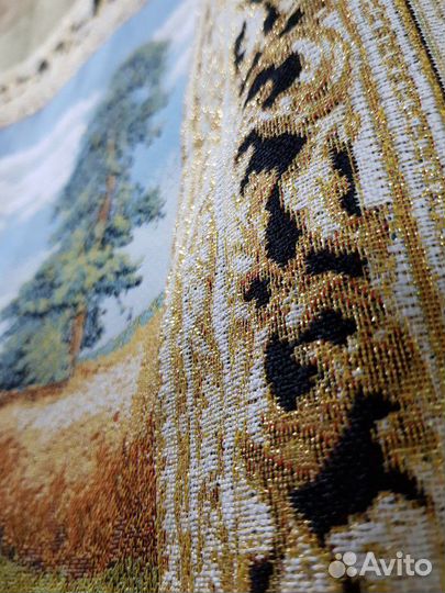 Камин с собакой панно