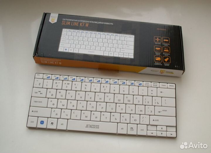 Клавиатура беспроводная Jetaccess Slim line K7 w