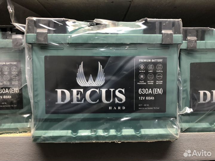 Аккумулятор Decus 60ah 630a