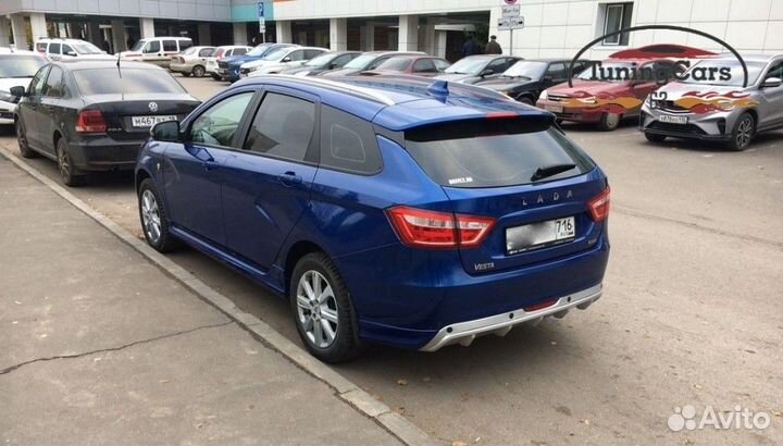 Диффузор на задний бампер под парктроники Лада Вес