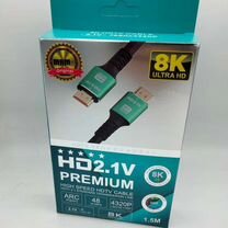 Цифровой кабель hdmi - hdmi, premium v2.1, 1,5