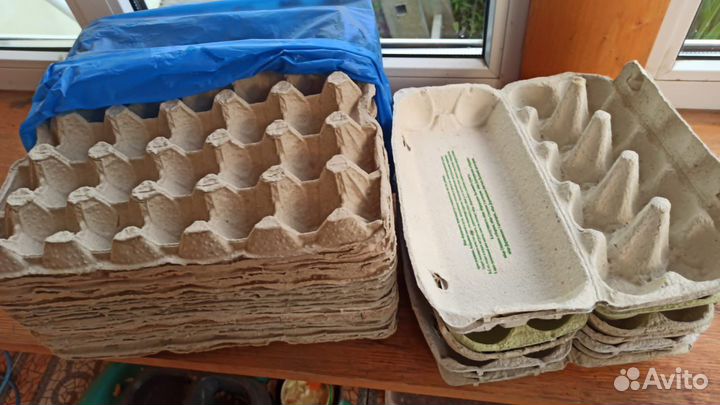 Лотки для яиц бумажные