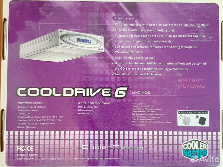 Контроллер температуры пк CoolerMaster Cooldrive 6