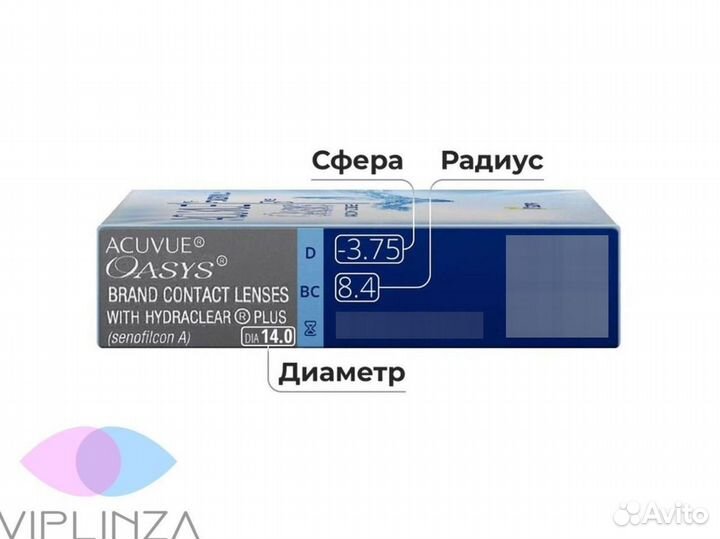 Контактные лины Acuvue Oasys 6 штук