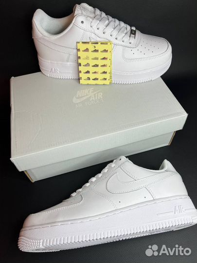 Nike аir Force 1 белые мужские