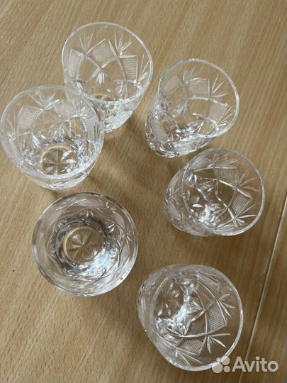 Хрустальные стаканы 5,5 см
