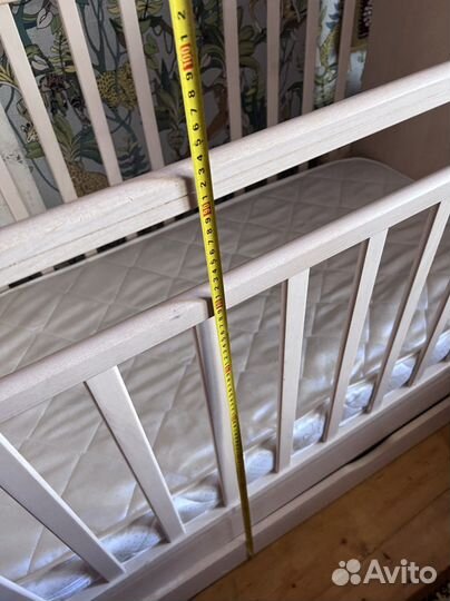 Детская кровать маятник с пеленальным комодом