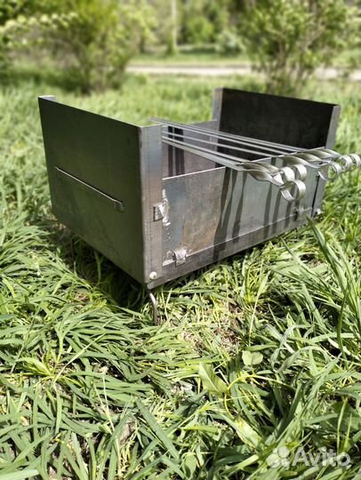 Мангал складной с шампурами