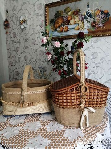 Корзина плетёная для пикника