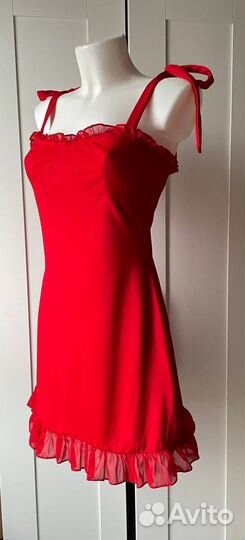 Платье мини на завязках