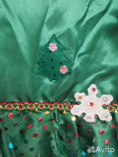 Платье ёлочки р.122 с нюансом