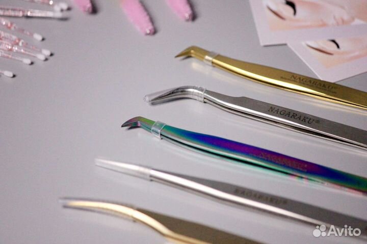 Пинцеты для наращивания ресниц