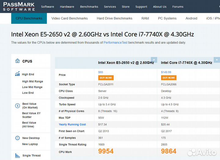 Intel E5-2640 / 2643 / 2667 / 2650v2 lga2011