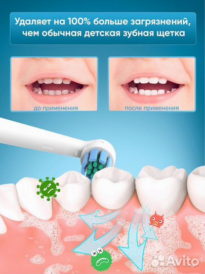 Детская электрическая зубная щётка