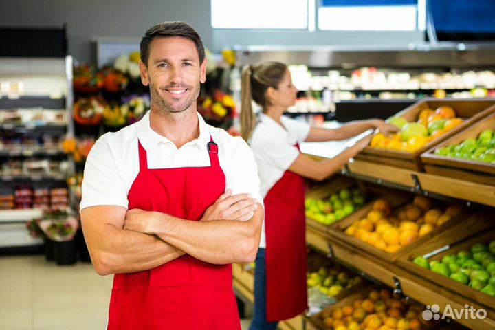 Грузчик, рабочий в магазин продуктов подработка