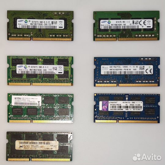 Оперативная память sodimm ddr2 ddr3 ddr4