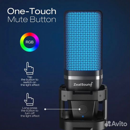 Конденсаторный микрофон usb новый