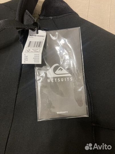 Гидрокостюм Quiksilver syncro base 4/3 новый