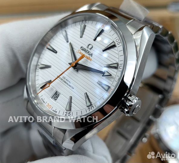 Часы Omega Seamaster Aqua Terra 150m 41 мм white