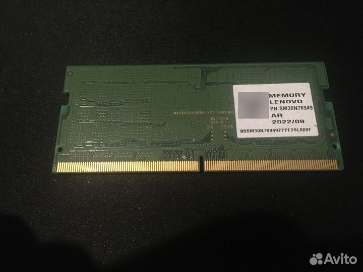 DDR5 SO-dimm 1x16gb 4800, оперативная для ноута