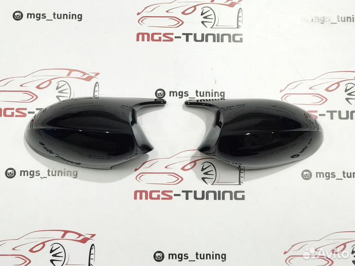 Крышки зеркал M3 черные на BMW 3 E90 Дорест