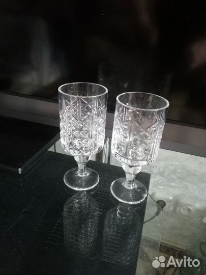 Графин Богемия, стаканы хрустальные, сервиз